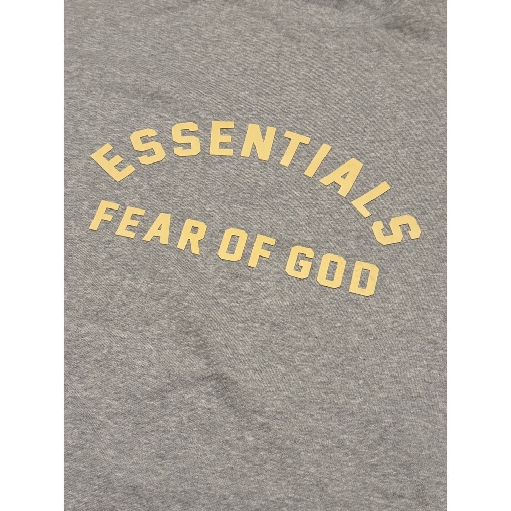 Fear of God Essential Heavy Jersey Crewneck Tee Heather Grey XL Oversized NWOT